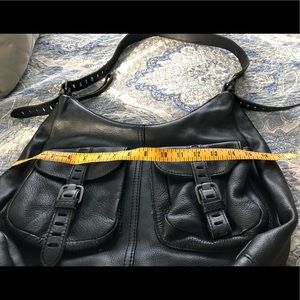 Black Linea Pelle large slouch shoulder bag